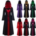 thumbnail image 2 of Vestido Medieval con capucha para mujer, bata Vintage con cordones, traje Retro para adultos, Cosplay de Halloween, Vestido largo de bruja terrorífica de vampiro, 2 of 3