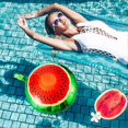 thumbnail image 4 of 9 Pieces Watermelon Foil Balloons Watermelon Mylar Balloons Cartoon Fruit Foil Balloons for Sum, 4 of 5