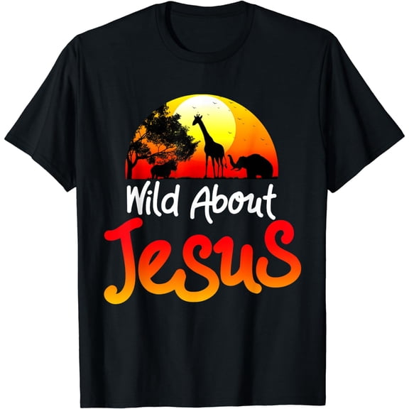 Wild About Jesus Animal Christian Noah and the Ark women men T-Shirt