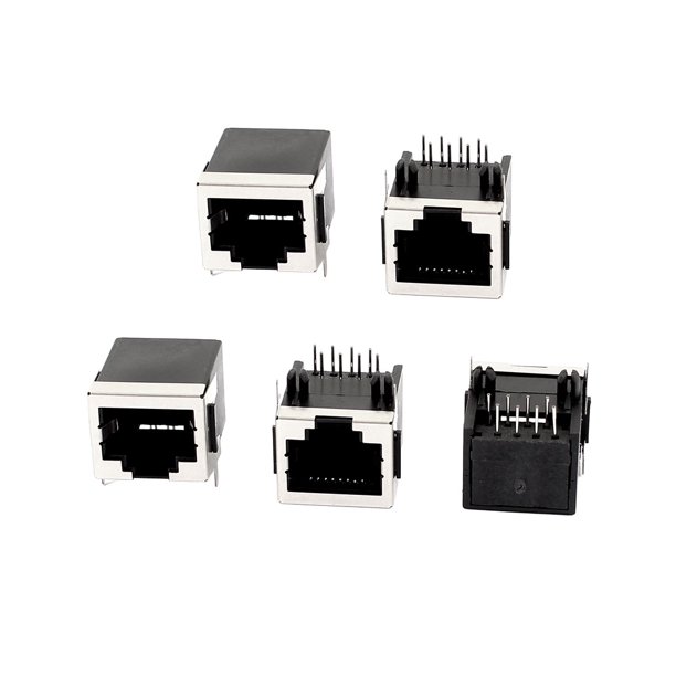 Conector modular RJ45 8P8C montado en PCB de 5 piezas | Bodega Aurrera ...
