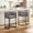 Grey, variant on 26" H Counter Height Bar Stools Set of 2, Modern Barrel Counter Stools with Backrest and Arms, Linen Fabric Upholstered Accent Barstools for Kitchen Island,Support 450 LBS (White)