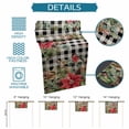 thumbnail image 6 of Christmas Table Runner 120 Inches Long Farmhouse Dress Scarves, Winter Poinsettia Berry Black White Plaid Dining Tablerunner for Coffee Table/Kitchen Island/Party Décor, 13" x 120", 6 of 8