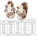 thumbnail image 4 of Pantufla Zapatillas unisex de vaca lechera antideslizantes de dibujos animados para interiores (café 40-41) Ndcxsfigh Tenis De Mujer Tenis De Hombre, 4 of 4