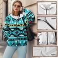 thumbnail image 6 of Uorisanigo Aztec Tribal Hoodies for Women Sweatshirt Size XS Oversized Polyester Fall Fashion Long Sleeve Hooded Sweatshirts Slight Stretch Soft Workout Winter Clothes, 6 of 7