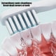thumbnail image 4 of Cepillo de dientes eléctrico con 8 cabezas y temporizador - IPX7 impermeable, 8 modos, USB recargable, portátil para viajar - Blanco y rosa, 4 of 8