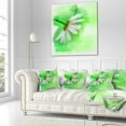 thumbnail image 3 of Designart White Chamomile with Green Splashes - Floral Throw Pillow - 16x16, 3 of 5