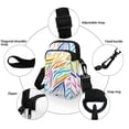 thumbnail image 5 of HELLHERO Colorful Abstract Lines Bag with Shoulder Strap Shoulder Bags 4.33x1.97x7.09 for Adults Polyester, 5 of 6