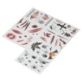 thumbnail image 4 of 7 Piezas de Pegatinas de Tatuaje Temporal ANGGREK Disfraz de Halloween, 4 of 8
