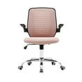 thumbnail image 3 of Porthos Home Hank Office Chair With Airy Mesh Back, Angle-adjustable Armrests, Sturdy Metal Legs With Roller Wheels And Height Adjustable Gas Lift Seat (For The Cozy Home Studio And Small Office), 3 of 6