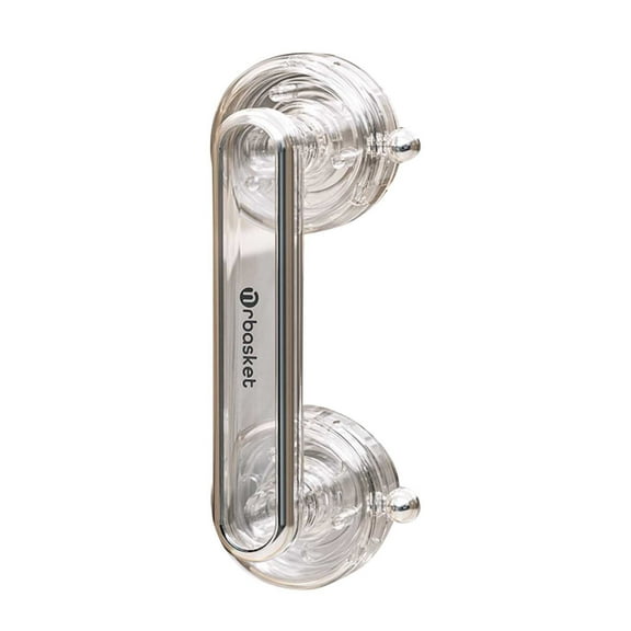 Glass Door and Window Handle, Suction Cup Bathroom Sliding Doors Handles, Non-Porous Handles Shower Grab Bars, Cabinets and Wardrobes Non-Marking Handle(7.1Inch,Clear)