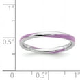 thumbnail image 5 of Sterling Silver Twisted Purple Enameled Ring, 5 of 5