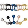 thumbnail image 2 of Pendientes Farfi sencillos y resistentes al desgaste con forma de punk para hombre, para citas, 4 mm, color azul, 2 of 5