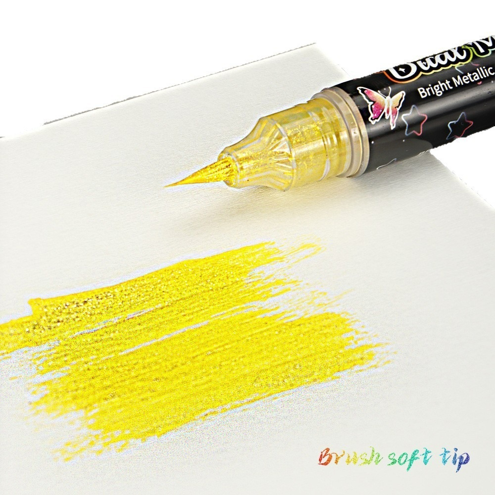 10 Glitter Paint Pens Sparkly and Shiny for Writing, Painting, DIY Craft Making, Coloring, Glitter Markers Extra-Fine Tip