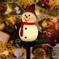 thumbnail image 1 of Christmas Solar Energy Snowman Lawn Garden Atmosphere Lamp,Outdoor Garden Landscape Decorative Lamp Red Snowman, 1 of 6