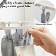 thumbnail image 4 of Portable Foldable Clothes Drying Rack, 20 Rotating Clips, Indoor and Outdoor Laundry Hanger, Compact Travel-Friendly Design, 4 of 6