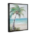 thumbnail image 4 of Stupell Industries Soft Palm Tree on Beach Landscape Painting Black Floater Framed Canvas Art Print Wall Art, 17 x 21, 4 of 10