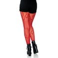 thumbnail image 2 of Leg Avenue Women's Flame Fishnet Tights, Red, One Size, 2 of 5