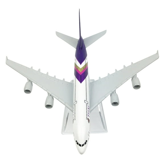 JIAHAOO Scale Model Plane for Aviation Enthusiasts, Thailand A380 Design for Living Room or Office Display