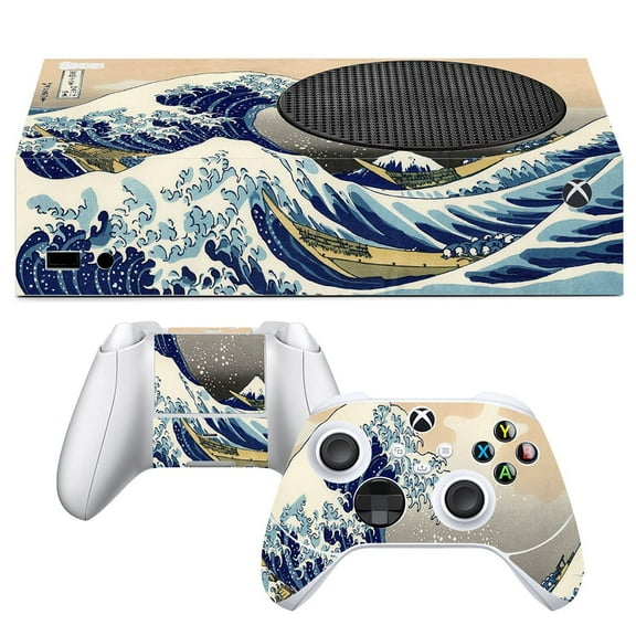 VWAQ The Great Wave off Kanagawa Skin For Xbox Series S Console and Controllers - Vinyl Decal To Fit Xbox Series S - XSRSS8 [video game]