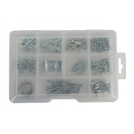 Hanging Kit Wire (Picture Hanging Kit, Includes Hanging Nails, Hanging Hooks, Picture Wire, Tools Needed, Variety of Sizes, 165)