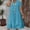 *Sky Blue, variant on ClodeEU Women's V Neck Short Sleeve Linen Blend Swing Dress,Casual Loose Tunic Midi Dress Black,Women's Plus L
