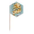 thumbnail image 1 of Popular landmarks in South  Korea Toothpick Flags Cupcake Picks Party Celebration, 1 of 3