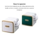 thumbnail image 4 of Injueey Dispensador de de , exprimidor dispensador de ducha, colgador giratorio para ahorrar espacio, estante, accesorios para apartamentos de Juegos de accesorios de baño Blanco, 4 of 6