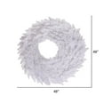 thumbnail image 4 of Vickerman Vickerman 48" White Fir Wreath 480T - K160348, 4 of 4