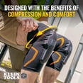 thumbnail image 3 of 60624 Knee Pad Compression Sleeve, Knee Support for Construction, Workers and Athletes, Black, L/XL, 3 of 15