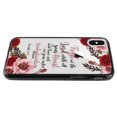 thumbnail image 5 of FINCIBO Slim TPU Bumper + Clear Hard Back Cover for Apple iPhone X, Christian Quotes Proverbs 3:5-6, 5 of 6