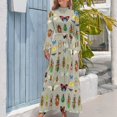 thumbnail image 3 of The Usual Suspects - Insects on grey - watercolour bugs pattern by Cecca Designs Long Dress luxury woman party dress, 3 of 4
