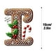 thumbnail image 3 of Seyotauo 26 Gingerbread Alphabet Letter Ornaments, Christmas A to Z Letters - Xmas Tree Hanging Ornaments for DIY Crafts, 3 of 3