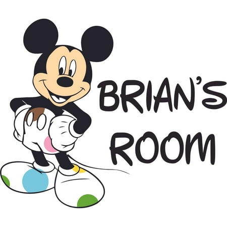 Mickey Mouse Colorful Disney Cartoon Customized Wall Decal