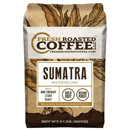 Sumatra Mandheling Coffee, Whole Bean Bag, Fresh Roasted Coffee LLC. (2 (Best Sumatra Mandheling Coffee)