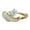 Golden, variant on 11PCS Women Ring Cubic Zirconic Inlaid Round Alloy Angel Wing Shape Wedding Ring Proposal Ring,Silver,US 11
