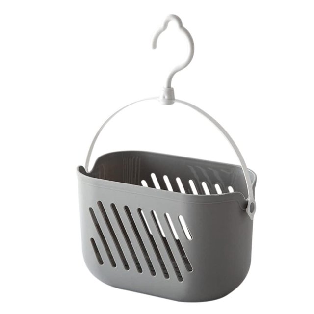 Cesta colgante de plástico Sincero para ducha organizador portátil color gris
