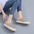 thumbnail image 4 of Cyiecw Canvas Sneakers for Women Fashion Lace-up Canvas Shoes Low Top Comfortable Casual Shoes, 4 of 7