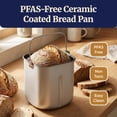 thumbnail image 2 of Programmable Bread Maker with PFAS-Free Ceramic Pan 2 lb Loaf 19 Presets Including Gluten-Free 3 Sizes Delay Timer Steel Gray Bestseling, 2 of 6