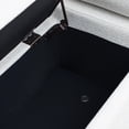 thumbnail image 6 of AOOWOW Elegant Upholstered Linen Storage Bench with Cylindrical Arms and Iron Legs for Hallway Living Room Bedroom,White, 6 of 9