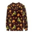 thumbnail image 3 of DISNIMO Thanksgiving Hoodies for Women Pumpkin Maple Leaves Printed Hooded Jackets Zip Up Sport Sweatshirt Ladies Hooded Tops with Pockets, 5XL, 3 of 5