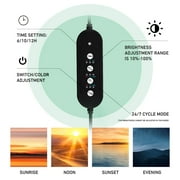 VNEKVA LED Aquarium Light for Fish Tanks, Full Spectrum, 8 Colors with Timer, Clip-On Light Fits Glass up to 0.75in Thick