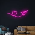 thumbnail image 2 of Handmadetneonsign Travel Destination Neon Sign, Airplane Neon Led Wall Art Decor, Airplane Wall Decor, 2 of 4