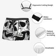 thumbnail image 3 of Fuzoiu Psychedelic Skull Illusion Art Print Men's Ultra Breathable Underwear,No Riding Up Boxer Briefs with ComfortFlexible Waistband-XX-Large, 3 of 5