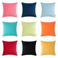 thumbnail image 2 of Flmtop 1PC Waterproof Pillowcases Solid Color Pillow Covers Washable Cushion Cases Zipper Closure Wear Resistant Pillowcase Shell for Patio Furniture, 2 of 10