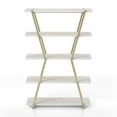 thumbnail image 4 of Furniture of America Ketano 5-Shelf Bookcase, Champagne, 4 of 7