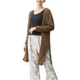 thumbnail image 7 of Lightweight Long Cardigan for Women 2025 Summer Long Sleeve 0pen Front Sweater with Side Slit Fall Outfits, 7 of 7