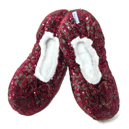 sequin ballerina slippers