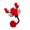 Red, variant on Gothic Styles Scorpions With Rose Brooch Sturdy Alloy Drip Painting Craftsmanship Unisex Fashion Lapel Pin Jewelry