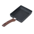 thumbnail image 3 of Rectangle Frying Pan,Breakfast Flat Pan Rectangle Non Stick Frying Pan Japanese Omelette Pan Ultimate Reliability, 3 of 8
