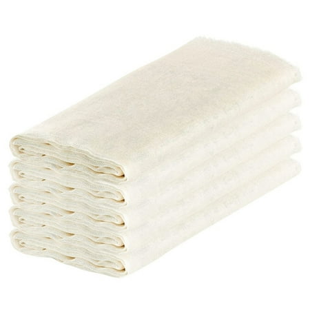 

Muslin Cloths for Cooking Pack of 5 (50X50CM) Unbleached Cotton Reusable and Washable Cheese Cloths for Straining